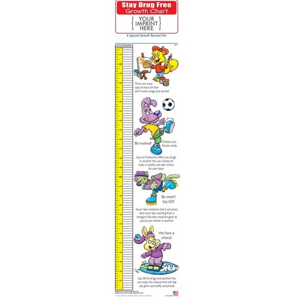 SC0020 Stay Drug Free Growth Chart with Custom ...